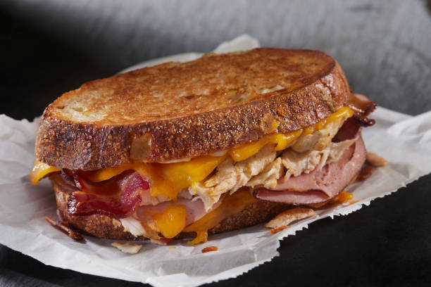 istock Roast Chicken Grilled Cheese Sandwich on Sourdough Bread 1356202883