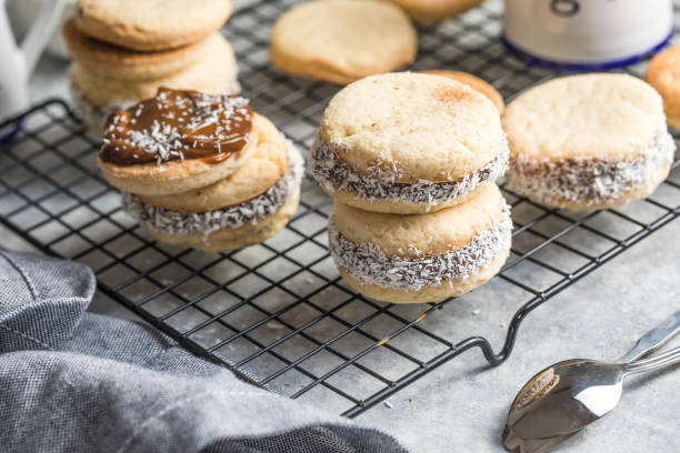 istock Alfajores: Traditional Peruvian cookies filled with caramel 1356204361