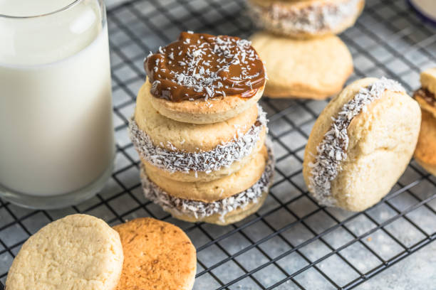 istock Alfajores: Traditional Peruvian cookies filled with caramel 1356204483