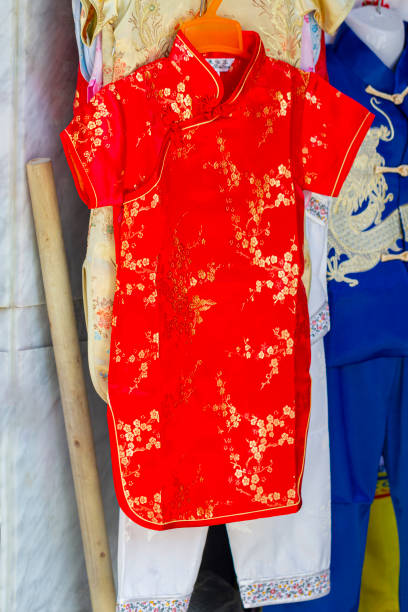 istock Traditional chinese clothes in shop 1356204499