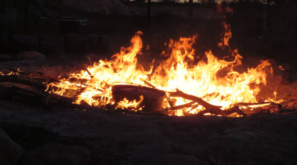 istock Close up of outback campfire 1356204976