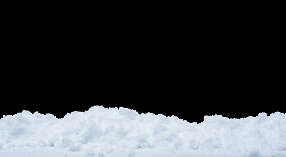 Borde de nieve blanco que se utilizará como borde o marco de primer plano para una imagen de fondo navideña photo