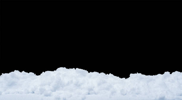 White snow edge to be used as a foreground border or frame for a Christmas background image