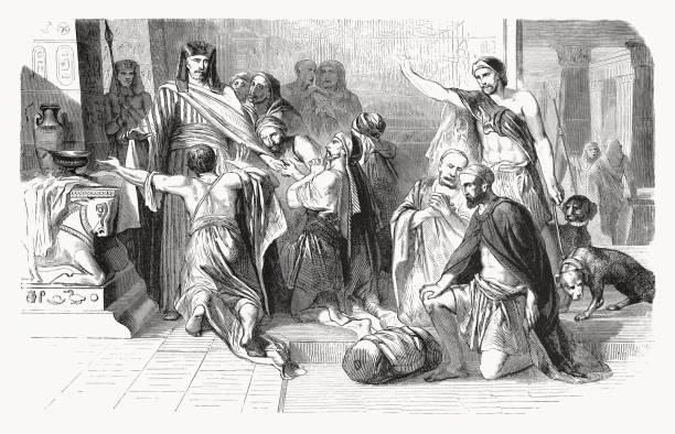 istock Joseph gives himself to his brothers recognize, woodcut, published i1862 1356213360