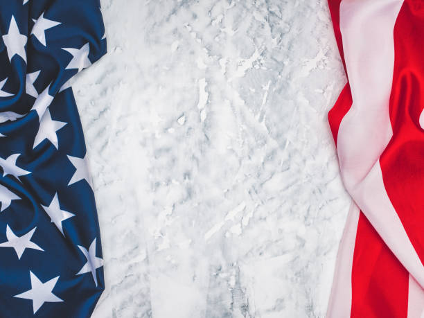 istock Beautiful postcard with the American Flag 1356226188