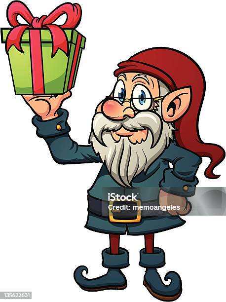 Noël Elf Vecteurs libres de droits et plus d'images vectorielles de Cadeau - Cadeau, Bonheur, Cartoon