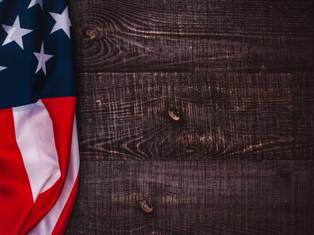 istock Beautiful postcard with the American Flag 1356226725