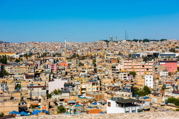 GAZIANTEP CITY in TURKEY. GAZIANTEP CITY in TURKEY. Gaziantep city panoramic view. gaziantep province stock pictures, royalty-free photos & images