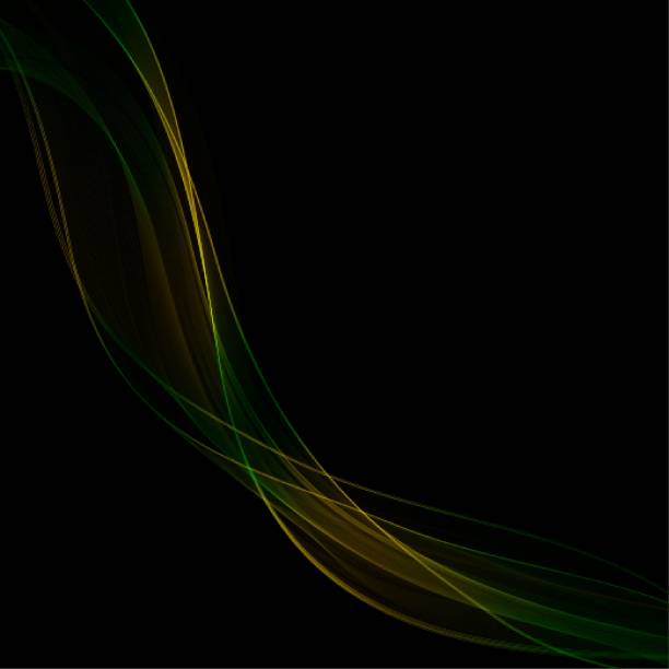 istock yellow-green wave. smooth lines. abstract illustration. eps 10 1356233690