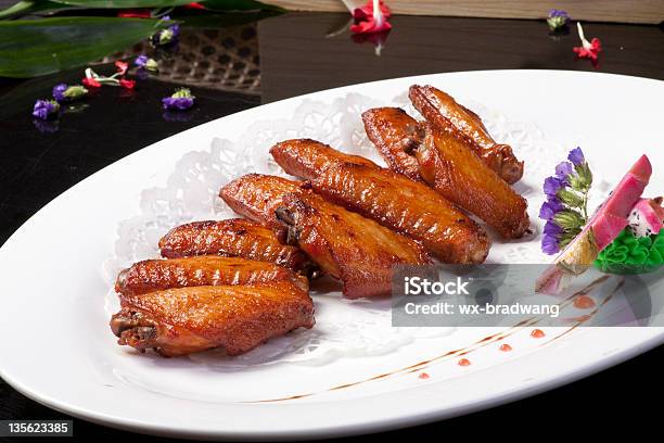 Chicken Wings Barbequed Stock Photo - Download Image Now - Animal Body Part, Animal Wing, Appetizer