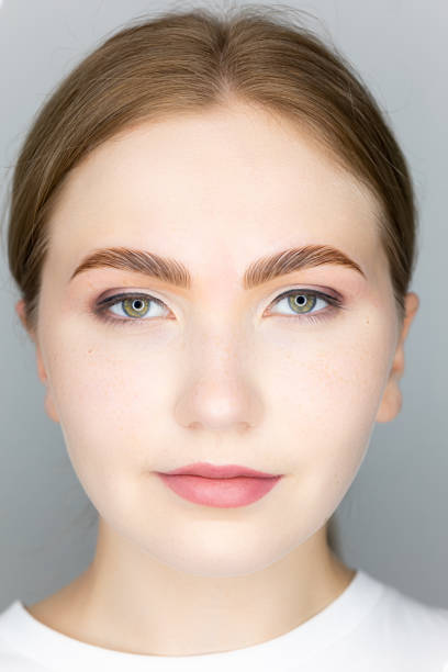 istock Eyebrow lamination blonde model eyebrow lamination 1356235095