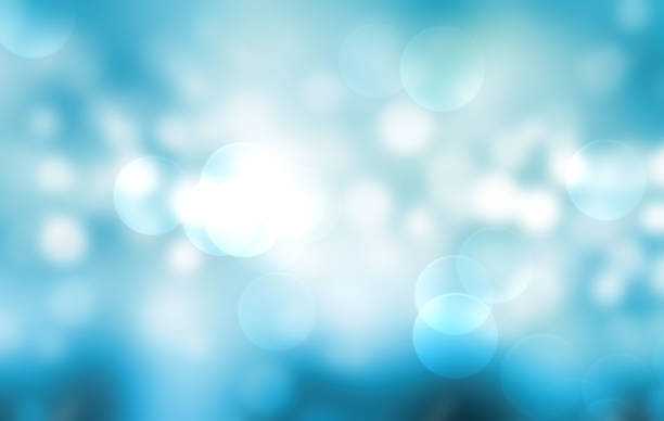 istock Blurred Lights on blue background or Lights on blue background. 1356235273