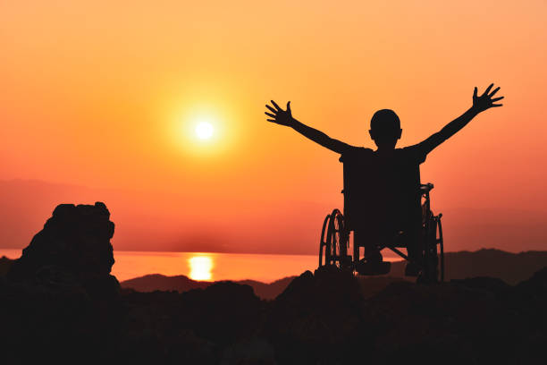 crazy disabled and unusual lifestyle stock photo