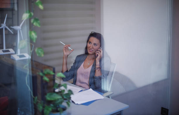 Female executive sitting in the office