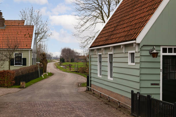 istock Small old wooden village. 1356242918