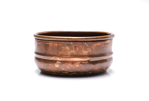 Turkish Style Bronze Color Antique Rusted Copper Bowl