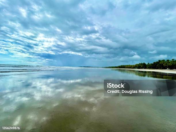 Beach Reflection Quepos Costa Rica Stock Photo - Download Image Now - Beach, Beach Holiday, Beauty