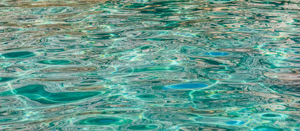istock Emerald sea in sunshine glow as surface background. Summer holidays concept 1356256657