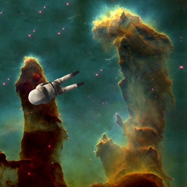 istock Astronaut in Vivid Space 1356256989