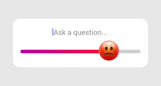 Emoticon slider template feedback poll social media creative like icon. Emoji slider vector art illustration