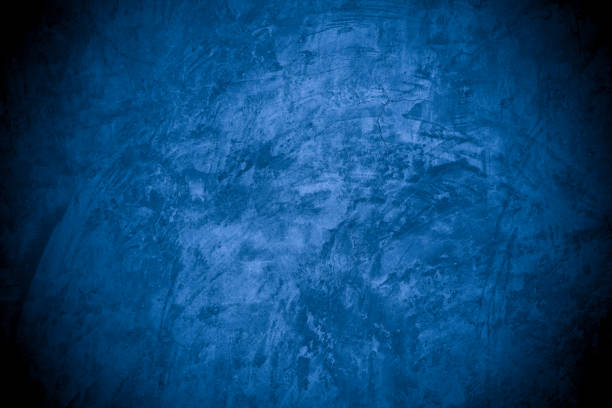istock Old wall pattern texture cement blue dark abstract  blue color design are light with black gradient background. 1356262021