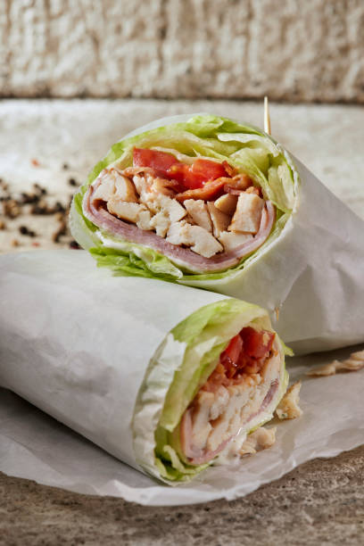 istock Roast Chicken BLT Lettuce Wrap Sandwich 1356262158