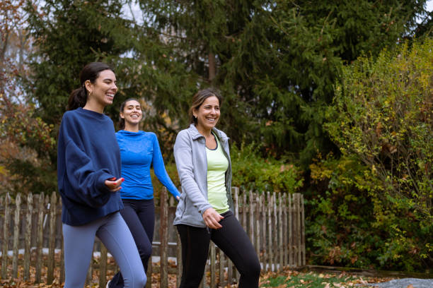 istock Family exercising outdoors 1356263444