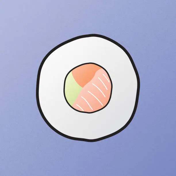 Vector illustration of Sushi