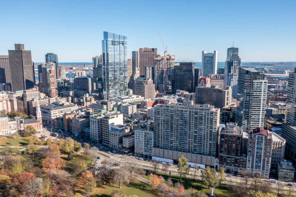 istock Aerial view Downtown Boston buildings 1356280909