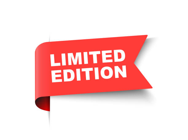 ilustrações de stock, clip art, desenhos animados e ícones de red vector banner limited edition. - edition