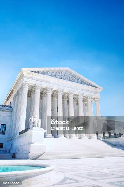 Supreme Court In Washington Dc Stock Photo - Download Image Now - Civil Rights Act of 1964, Building Exterior, Washington DC