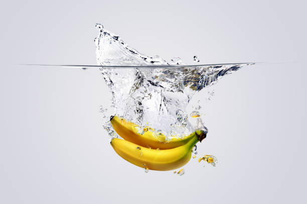istock Refreshing and fresh bananas in the water 1356294352