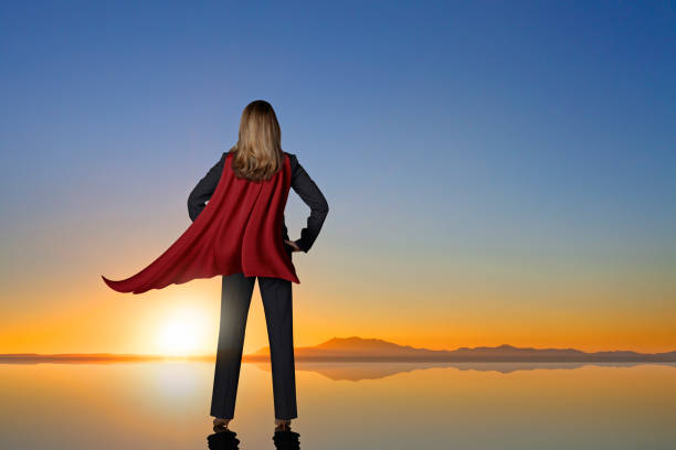 istock Businesswoman Superhero 1356295373