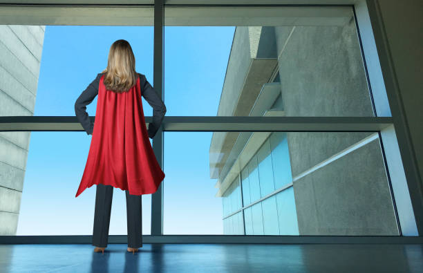 istock Businesswoman Superhero 1356295374