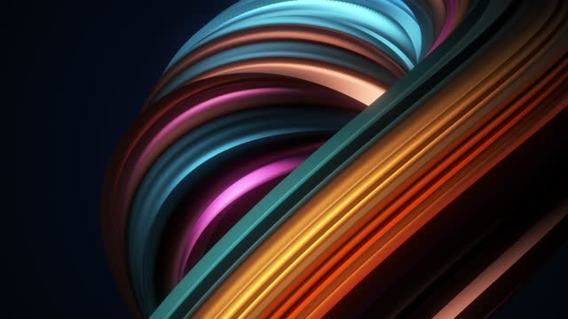 Abstract colorful striped background animation