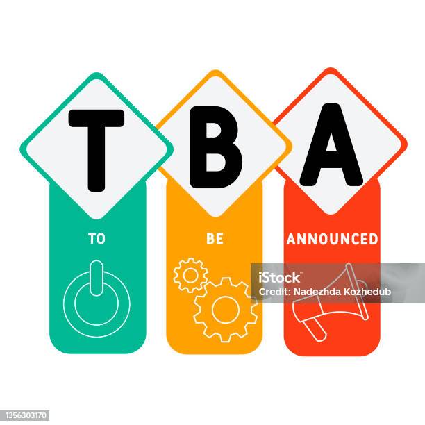 Formato Tba Tba To Be Announced Acronym Stock Illustration - Download Image Now ...