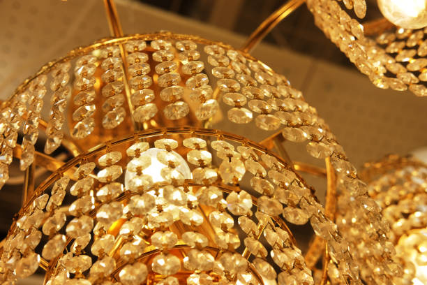istock ceiling lamps, chandeliers in the store 1356305029