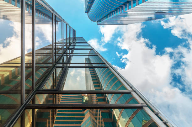 istock Exterior of high rise office building. Architectural abstract background 1356308387