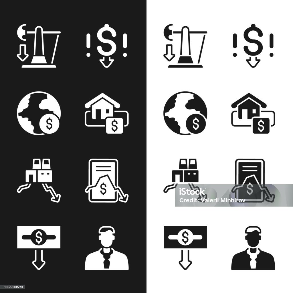 Set Hanging Sign With Sale Global Economic Crisis Drop Crude Oil Price ...