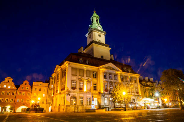 istock Jelenia Gora (Poland) by night 1356312808