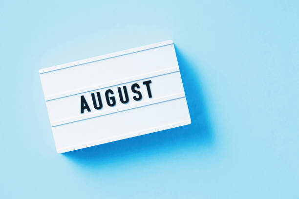 istock August Reads On White Lightbox Sitting Over Blue Background 1356321219