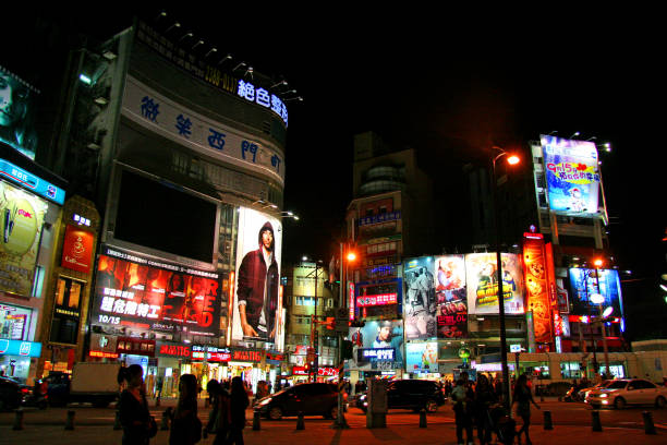 Ximending at night, Taiwan