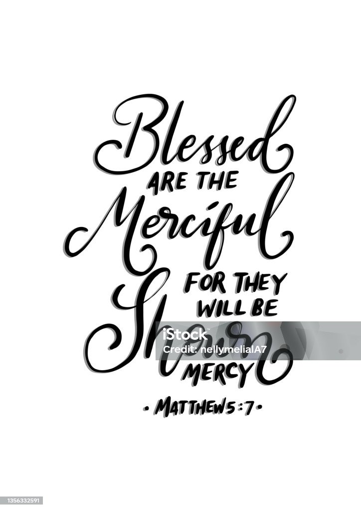 Scripture Hand Lettered Scripture Hand Lettered Quote On White Background Stock Illustration ...