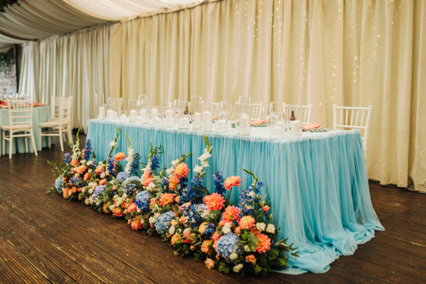 istock Fresh floral wedding decoration. 1356332755