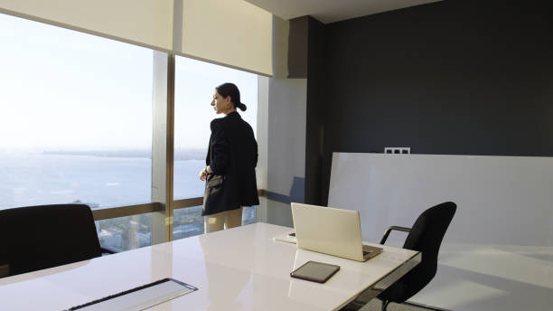 istock Businesswoman in modern office 1356342075