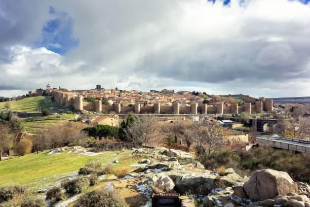 istock Panoramic view of the Spanish city Avila 1356345336