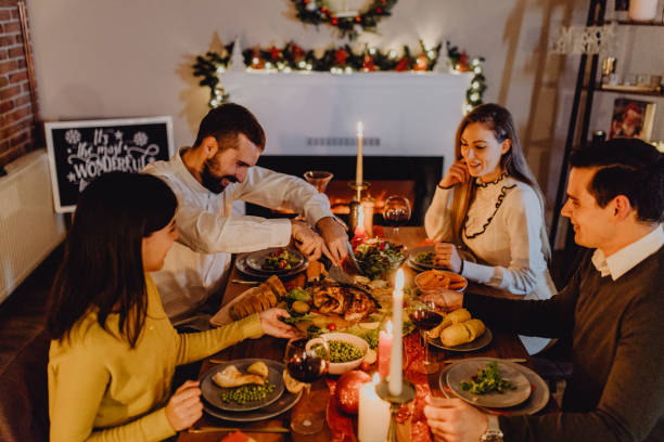 istock New year dinner at home with friends 1356346666