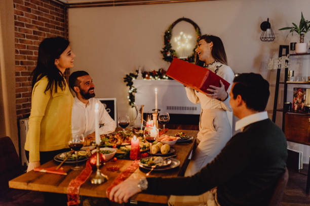 istock New year dinner at home with friends 1356346817