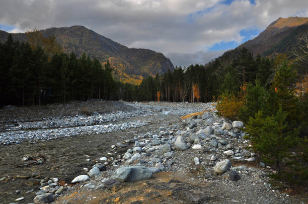 istock River in the Sayan Mountains of Arshan 1356354604