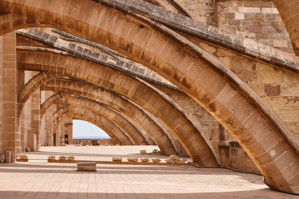 istock Palma de Mallorca cathedral. Stone flying buttress. Balearic islands 1356356458